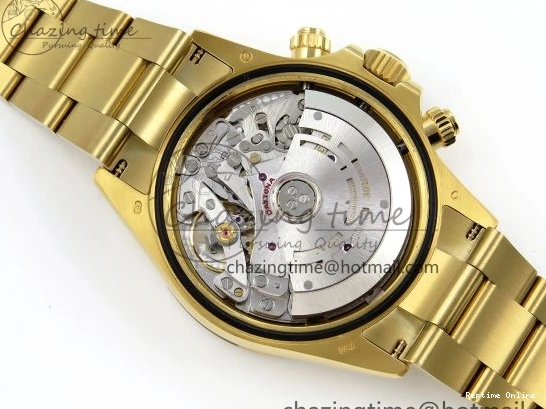 0520 Durable Daytona 116508 QF 1:1 Best Edition Black Dial on YG Bracelet SH4130 V3 (Gain Weight) 1717